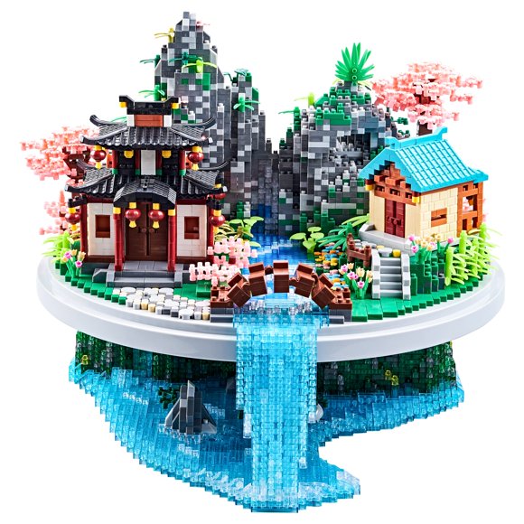 Bloques de Construcción JXRLMB 7626PCS Modelo Árbol de Durazno Chino