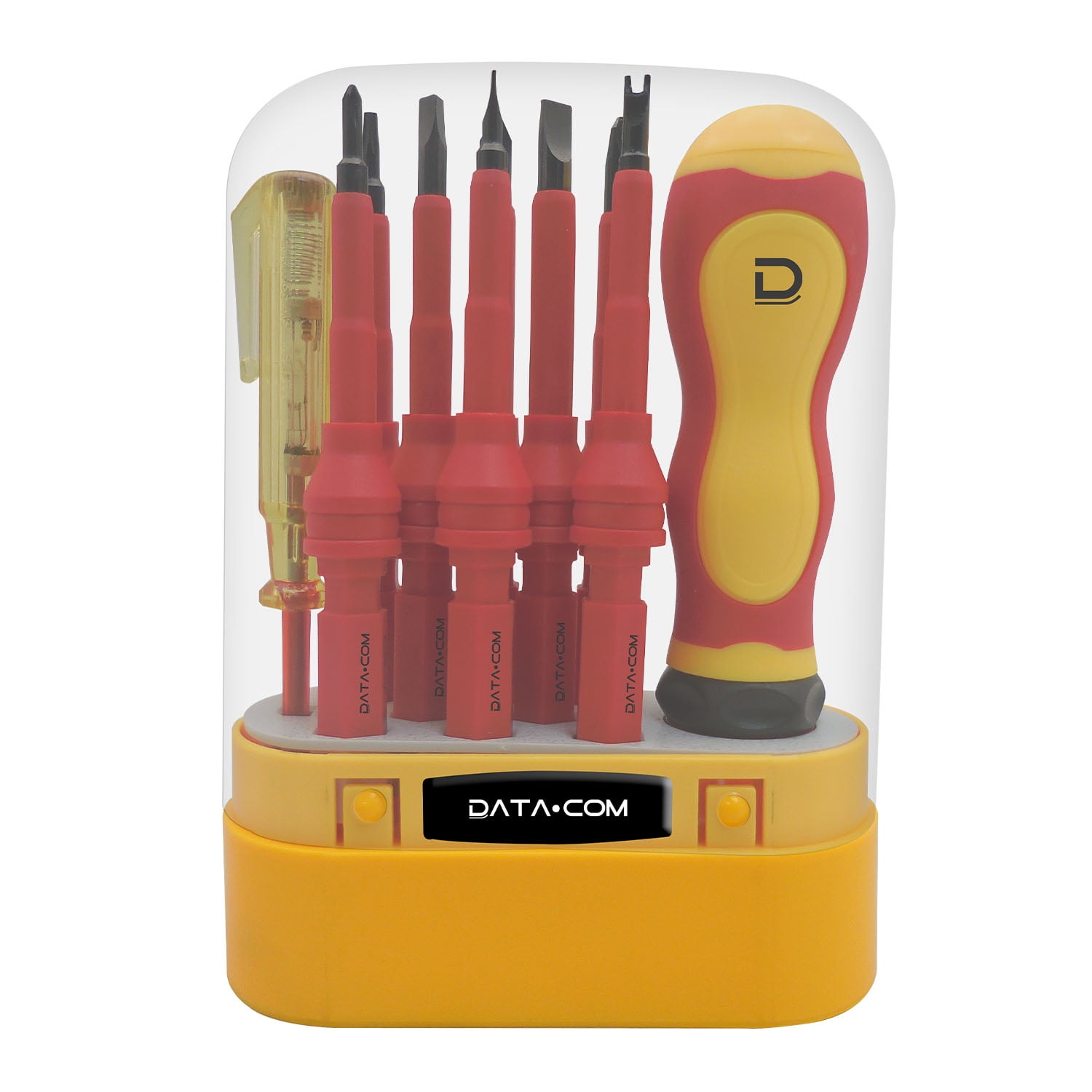 Set Atornillador Electrico 10 Piezas Datacom Pronobel