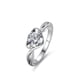 thumbnail image 1 of Anillos de Compromiso Solitario Clásicos de Moissanita para Mujer Anillo de Promesa de Plata Esterlina Torcida para Ella 1 Quilate Diamante Redondo Anillos de Boda Color D VVS1 Talla 5-9, 1 of 7