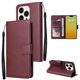 thumbnail image 1 of Funda Cartera para iPhone 15 Pro con Tarjetero, Soporte y Cordón - Protección Rojo, 1 of 5