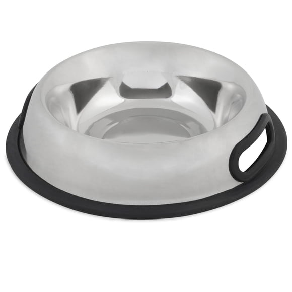 Bol de acero inoxidable Petmate Double Grip para perros y gatos