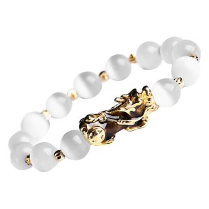 Ioensy - Pulseras Feng Shui Pulseras De Cuentas De Moda Para Uso Diario Hombres Mujeres Verde Se Vuelve Amarillo