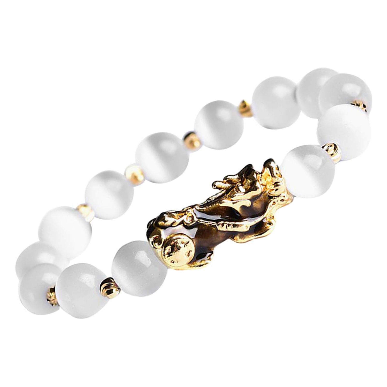 Ioensy - Pulseras Feng Shui Pulseras De Cuentas De Moda Para Uso Diario Hombres Mujeres Verde Se Vuelve Amarillo