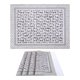 thumbnail image 1 of Juego de 4 Manteles Individuales Rectangulares de Plástico para Decoración de Mesa Lavables Resistentes al Calor Manteles Limpiables Beige 15.7x11.8 pulgadas, 1 of 6