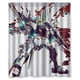 thumbnail image 1 of Cortina de ducha de Mobile Suit Gundam, juego de cortina de baño con ganchos, tamaño 60 x 72 pulgadas, 1 of 3