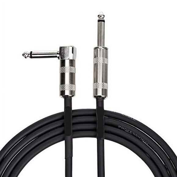 Cable De Guitarra Curvo Conectores Metalicos 5Mts