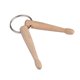 thumbnail image 5 of 1 pieza de madera mini tambor palos llavero baquetas llavero anillo, 5 of 5