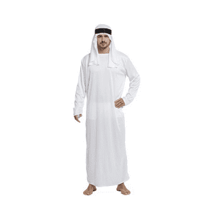 Genérica - Disfraz Cosplay Jeque Arabe Adulto Halloween Tunica