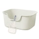 thumbnail image 2 of Caja De Arena Para Gatos Portátil Deep Loo Gran Espacio Bedpan Open Top Bandeja De Arena Para Mascotas White, 2 of 5