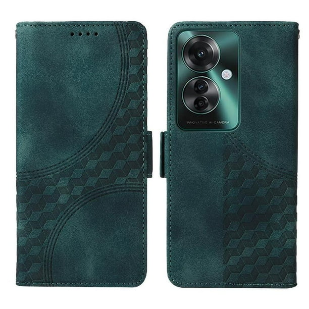 Carcasa FOXDOCK OPPO F25 Pro de cuero PU, diseño acolchado clásico, protección contra caídas y rayones