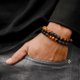 thumbnail image 2 of Pulsera para hombre M MOOHAM de cuentas de ojo de tigre natural de 8 mm, 2 of 3