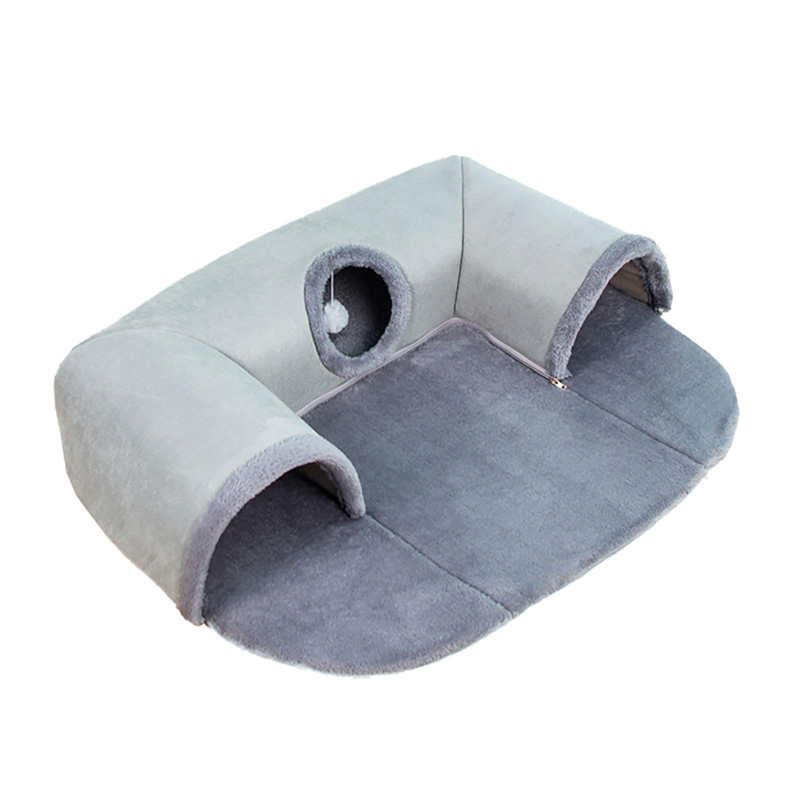 Magideal - Cama Túnel Para Gatos, Cabaña Para Jugar, Ejercicio Con Pelota, Juguetes, Tubos De Túnel Para Gatos, Forma De U Para Conejo, Hámster, Gatos Pequeños Y