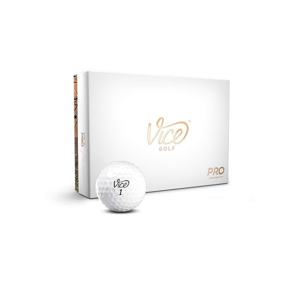 Pelotas de golf Vice Pro White, una docena (12 pelotas de golf)