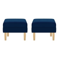 Bodevir - Set Pouf Sky 1C Felpa 05 Azul Marino