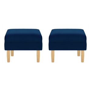 Bodevir - Set Pouf Sky 1C Felpa 05 Azul Marino