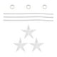 thumbnail image 2 of Adornos De árbol De Navidad, Colgantes Transparentes Para Decoración De Interiores, Corona Navideña, Estrella, 3 Uds., 2 of 3