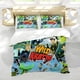 thumbnail image 5 of Kratts Salvajes Conjunto de sábanas temático, trío de piezas, cómodo y amigable con la piel, diseño único, regalo de decoración para el hogar para familiares, amigos y fans,173cm *218cm, 5 of 6