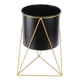 thumbnail image 4 of Maceta De Metal Para Macetas Suculentas, Soporte Para Plantas, Estilo Nórdico, Negro L, 4 of 5