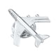 thumbnail image 1 of Hombres Moda Plata Avión Botón Collar Clip Broche Pin Joyería Regalo, 1 of 5