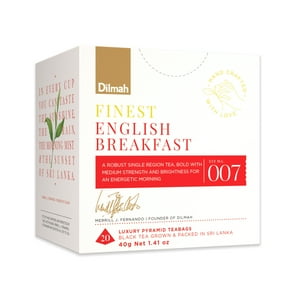 20 Bolsitas Té Negro Finest English Breakfast Dilmah