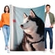 thumbnail image 1 of Husky Siberiano anti-pilling, suave, ligera, esponjosa y acogedora de lujo para hogar y cocina – Perfecta para niños y adultos,100X130cm, 1 of 6