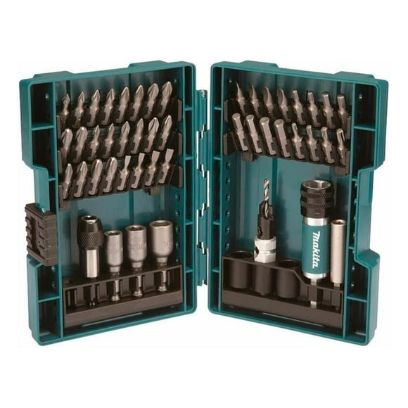 Set De Puntas, Guia, Avellanador 47 Piezas Makita D-73461 verde