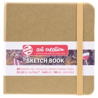 Libreta Art Creation Dorada 12X12Cm 140Gr 80Hjas.