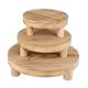 thumbnail image 5 of 3 Piezas De Madera De Madera Stand Asadera De Pastel De Asado Para La Cocina De La Casa Resistente Marrón Claro, 5 of 5