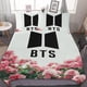 thumbnail image 1 of Juego de ropa de cama Kpop B Se3 piezas, juego de funda nórdica suave Wa para fans, niños y adolescentes, decoración de habitación de niña, ligero y transpirable con funda nórdica + P, 1 of 3