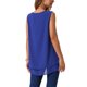 thumbnail image 3 of INSPIRE CHIC Blusa de Chifón para Mujer Cuello en V Sin Mangas de Doble Capa Tops de Tanque Sueltos Túnica Casual Camisas XL Azul Real, 3 of 6
