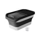 thumbnail image 5 of Contenedor De Almacenamiento De Comida Para Perros Y Gatos, Dispensador A Prueba De Fugas, Caja De Arroz De Lata Sellada De 10 Kg, Negro, 5 of 5