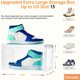 thumbnail image 4 of Caja para guardar zapatos Clemate Upgraded, tamaño XL, plástico transparente, paquete de 8, 4 of 9