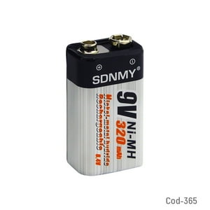 Genérico - Bateria 9 Volt Recargable Sdnmy Ni-Mh Set X 1 Pcs 320 Mah En Blister