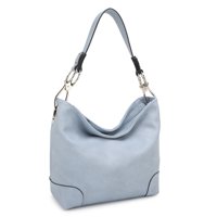 Bolso Hobo Para Mujer, Mkf Collection, Bolso De Hombro De Cuero Vegano Suave, Espacioso Y Casual - Emily - Azul Real