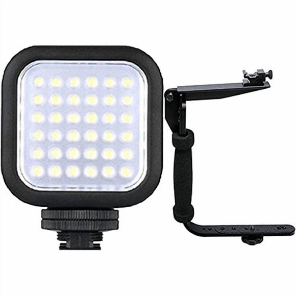 Luz de vídeo LED digital compacta + soporte de flash Teds
