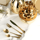 thumbnail image 2 of Set 24 cubiertos acero inoxidable huevo lujo Dorado, 2 of 3