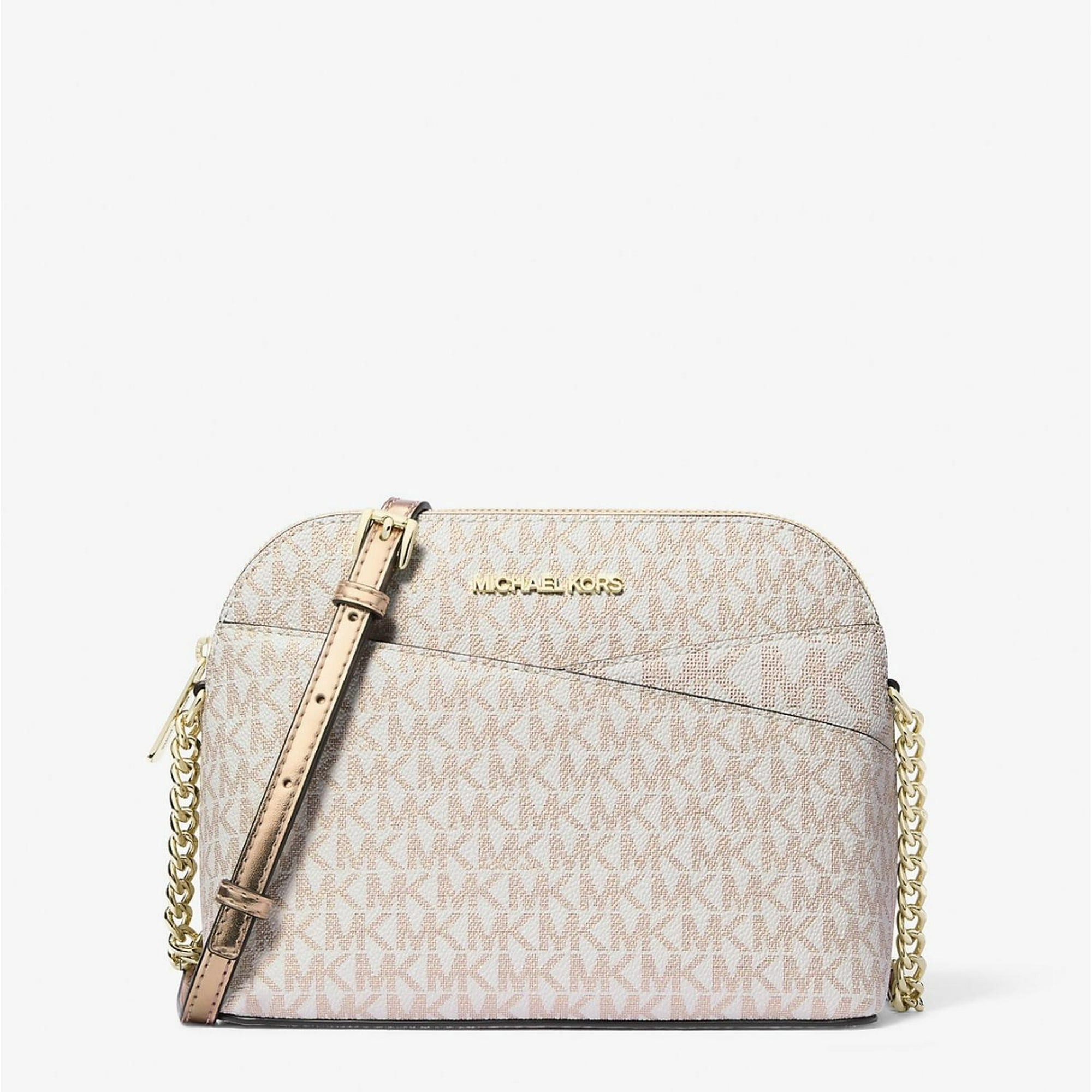 Cartera Michael Kors Dome Metallic Beige Talla Única