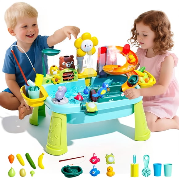 Mesa de Agua para Niños Pequeños Ploomi con Bomba Eléctrica 54 cm