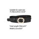 thumbnail image 3 of Cinturón Ajustable de Cuero Delgado con Hebilla de Perla para Mujer INSPIRE CHIC para Jeans, Vestidos, Pantalones 29.53"-35.43" Negro, 3 of 4