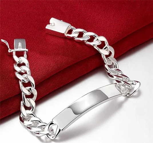 Genérico - Pulsera Esclava Grumete 10Mm Plata 925 Unisex