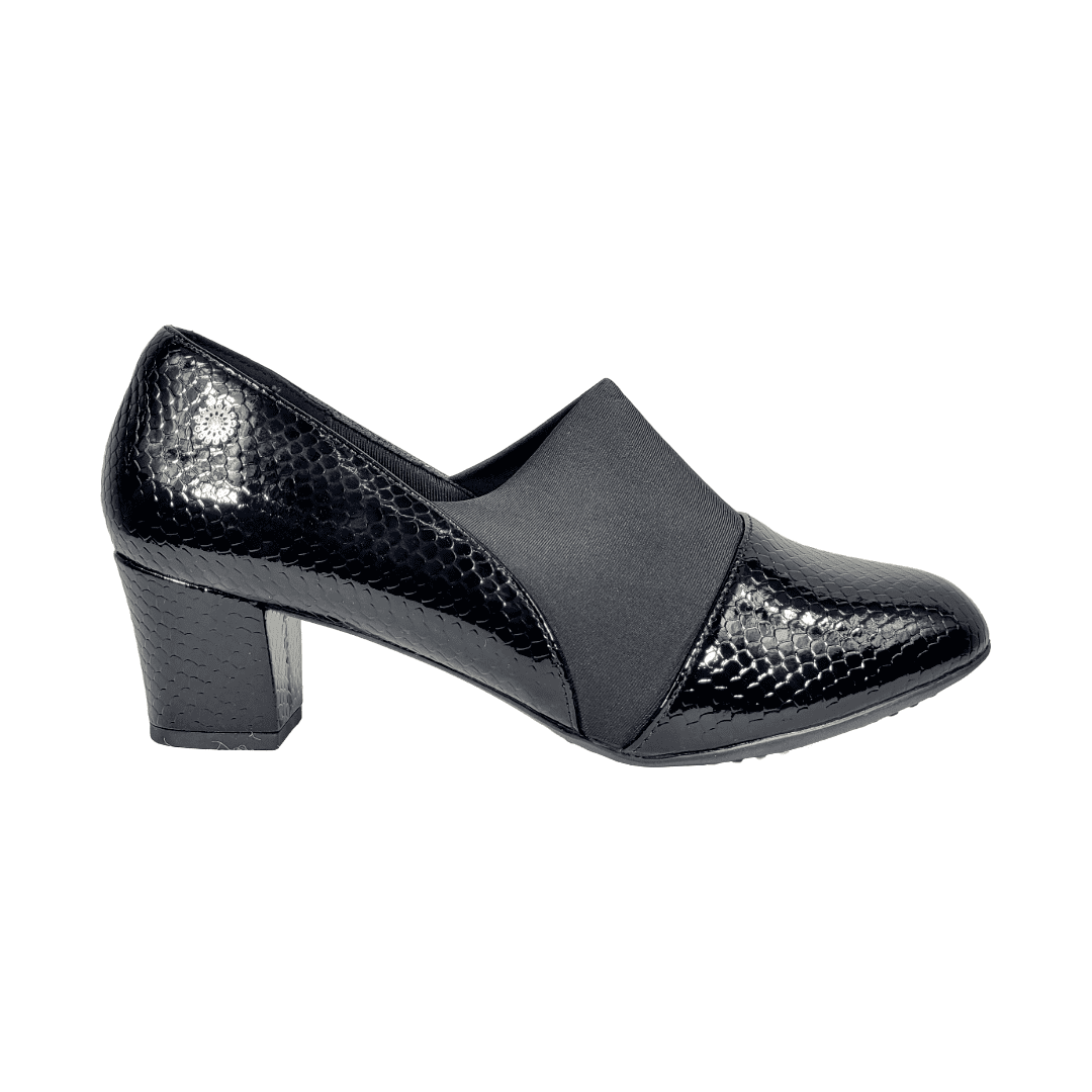 Zapatos Casuales Chalada Negro Charol Mujer | 12-flexi-42 - Talla 38