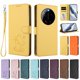thumbnail image 3 of Xiaomi 17 Ultra Funda Billetera con Estampado de Gato, Amarillo, 3 of 6