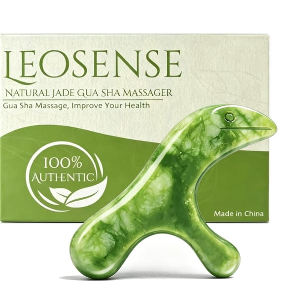 Masajeador de Jade LEOSENSE 10 × 6 × 1,6 cm para tejido profundo