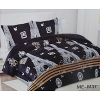 Genérico - Cobertor Chiporro 1 1/2 Plazas - Azul Paris M37