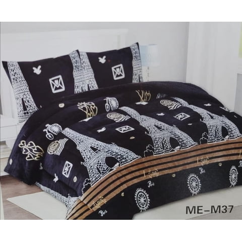 Genérico - Cobertor Chiporro 1 1/2 Plazas - Azul Paris M37