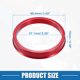 thumbnail image 4 of Anillos Centradores de Cubo de Coche OD 66.6mm a ID 57.1mm Anillos Centradores de Cubo Espaciador de Centro de Rueda Aleación de Aluminio Rojo 4Pcs, 4 of 7