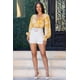 thumbnail image 4 of Romper CC Clothing Woven Print Top Negro L, 4 of 5