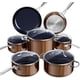 thumbnail image 1 of Set de utensilios de cocina Nuwave Healthy Duralon Blue Ceramic Antiadherente, 1 of 9