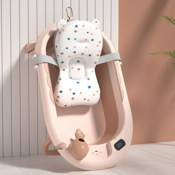 Bañera Whale Pink con Cojín y Térmometro