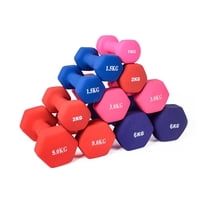 Inaltum Fitness - Par Mancuerna Hexagonal Vinilo Neopreno 2Kg - Total 4Kg